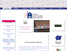 Tablet Screenshot of ecolesaintpierredechaillot.fr